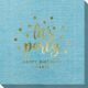Confetti Dots Let's Party Bamboo Luxe Napkins Image 5 of 5